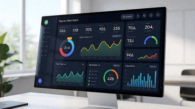 体育数据可视化Dashboard界面展示比赛统计图表的分析场景