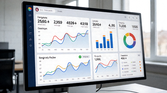 体育数据分析界面，屏幕上展示着比赛统计数据图表和球队排名列表，科技感十足的视觉效果